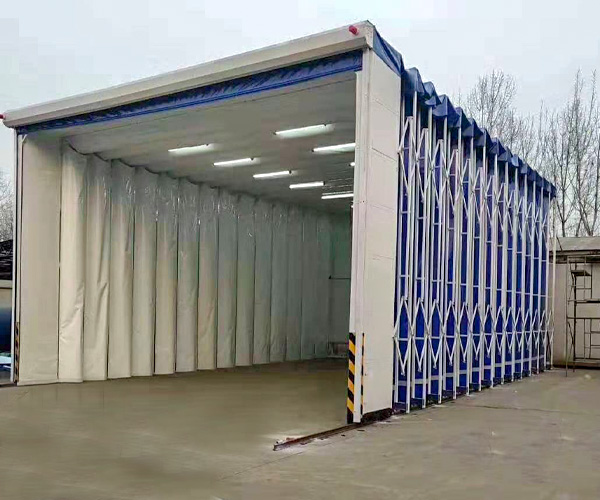 移動伸縮噴漆房1